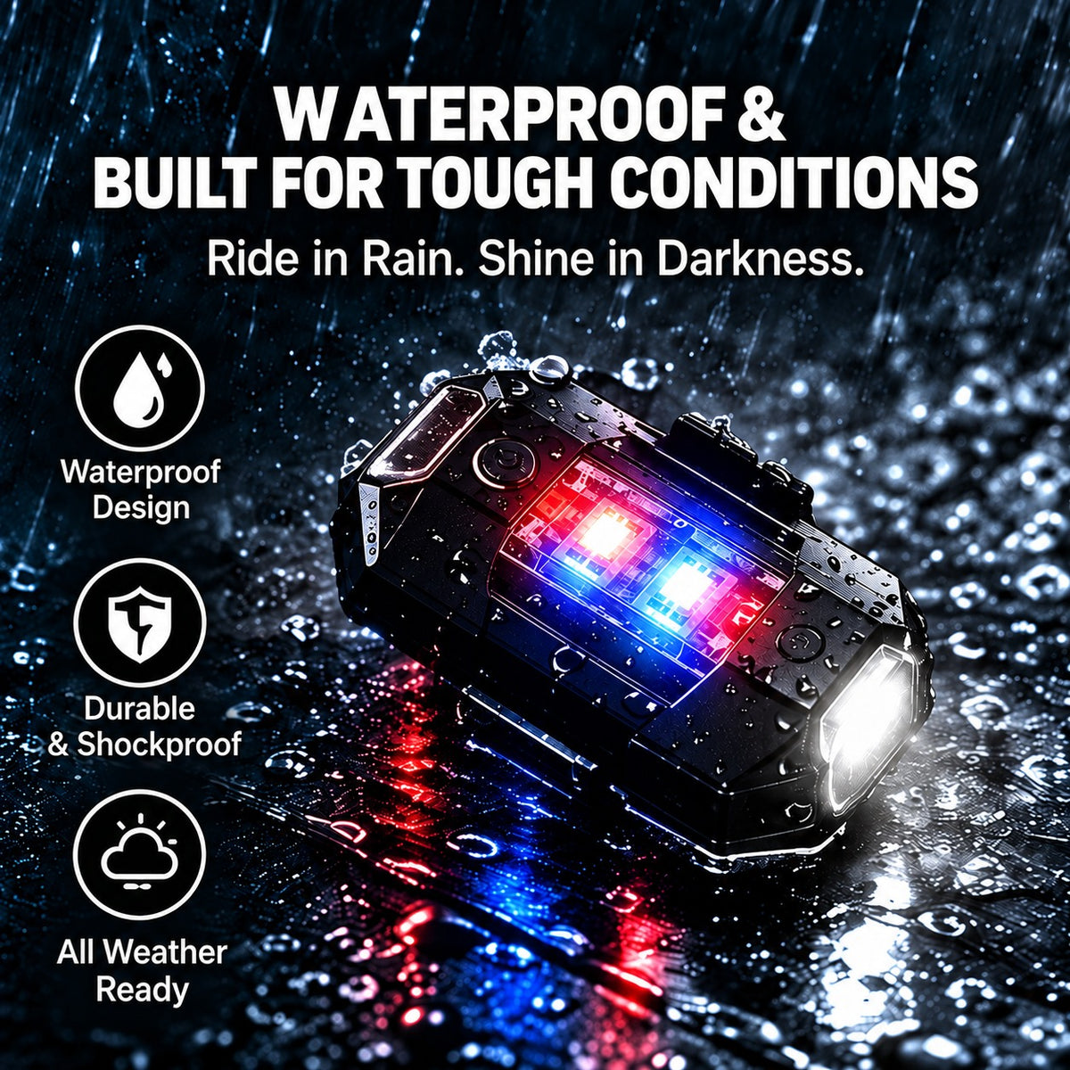 7 Colors Exterior Night Signal LED Light With USB (Pack Of 2)