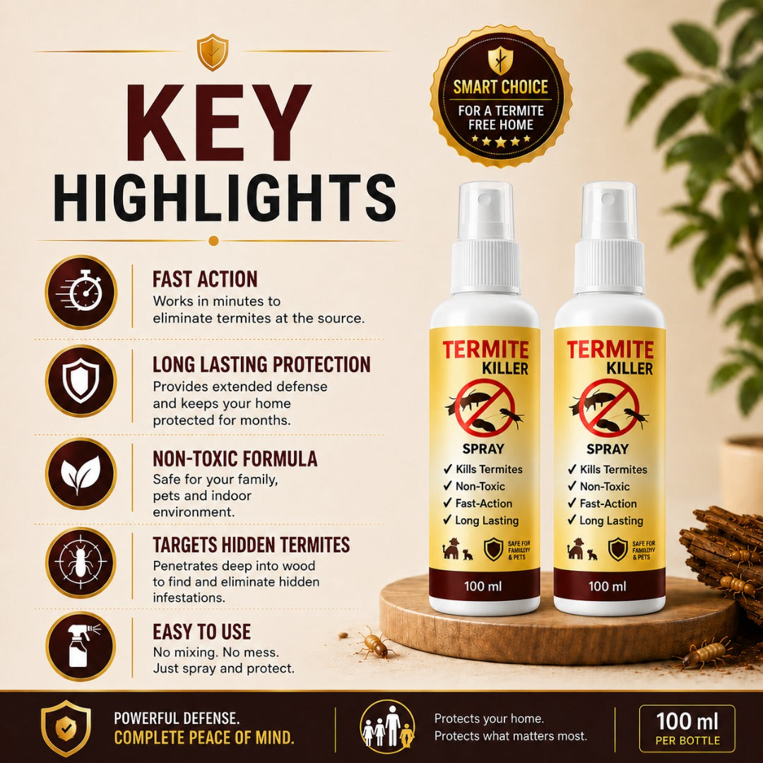 Termite Killer Spray – Powerful Protection Against Termites (Buy 1 Get 1 Free)