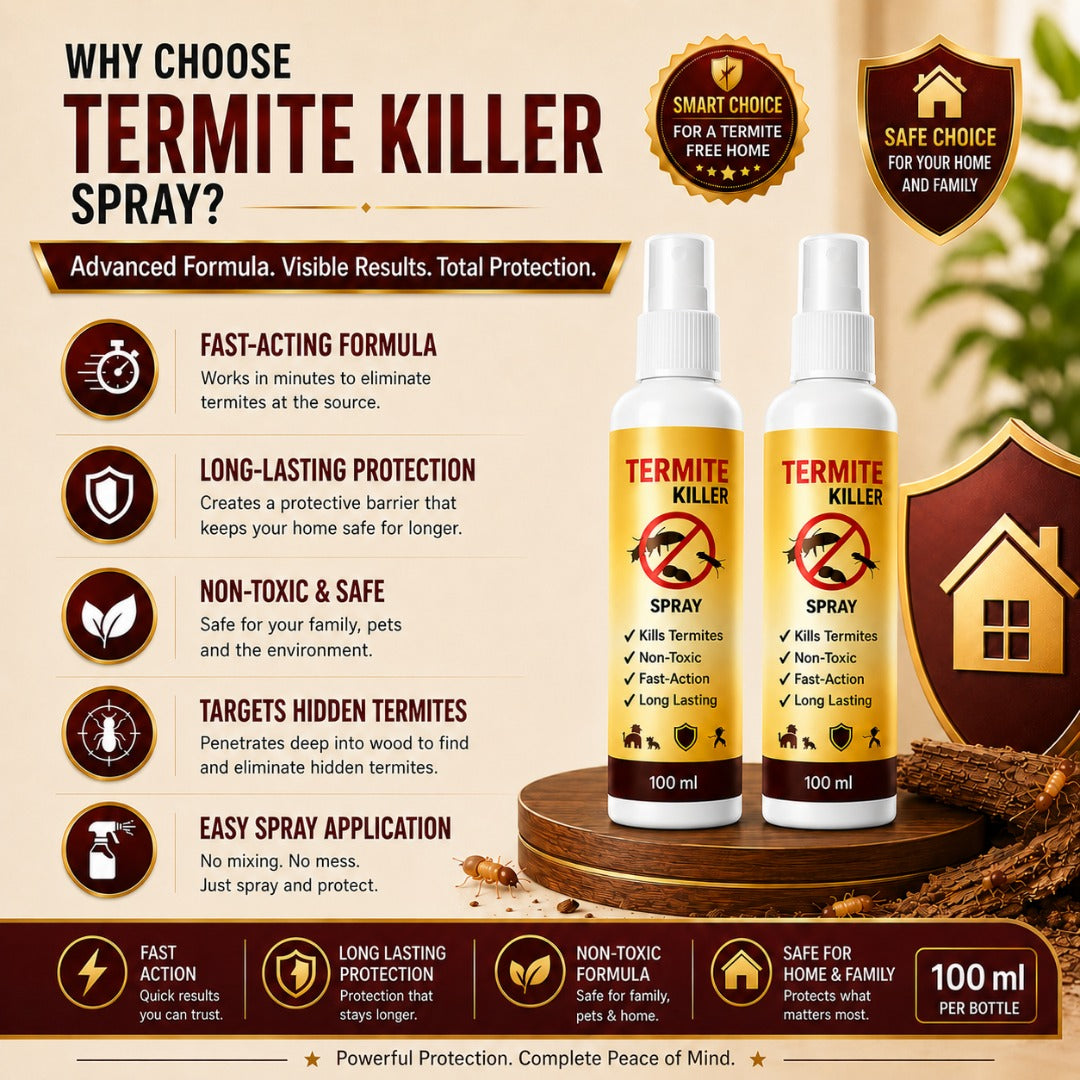 Termite Killer Spray – Powerful Protection Against Termites (Buy 1 Get 1 Free)