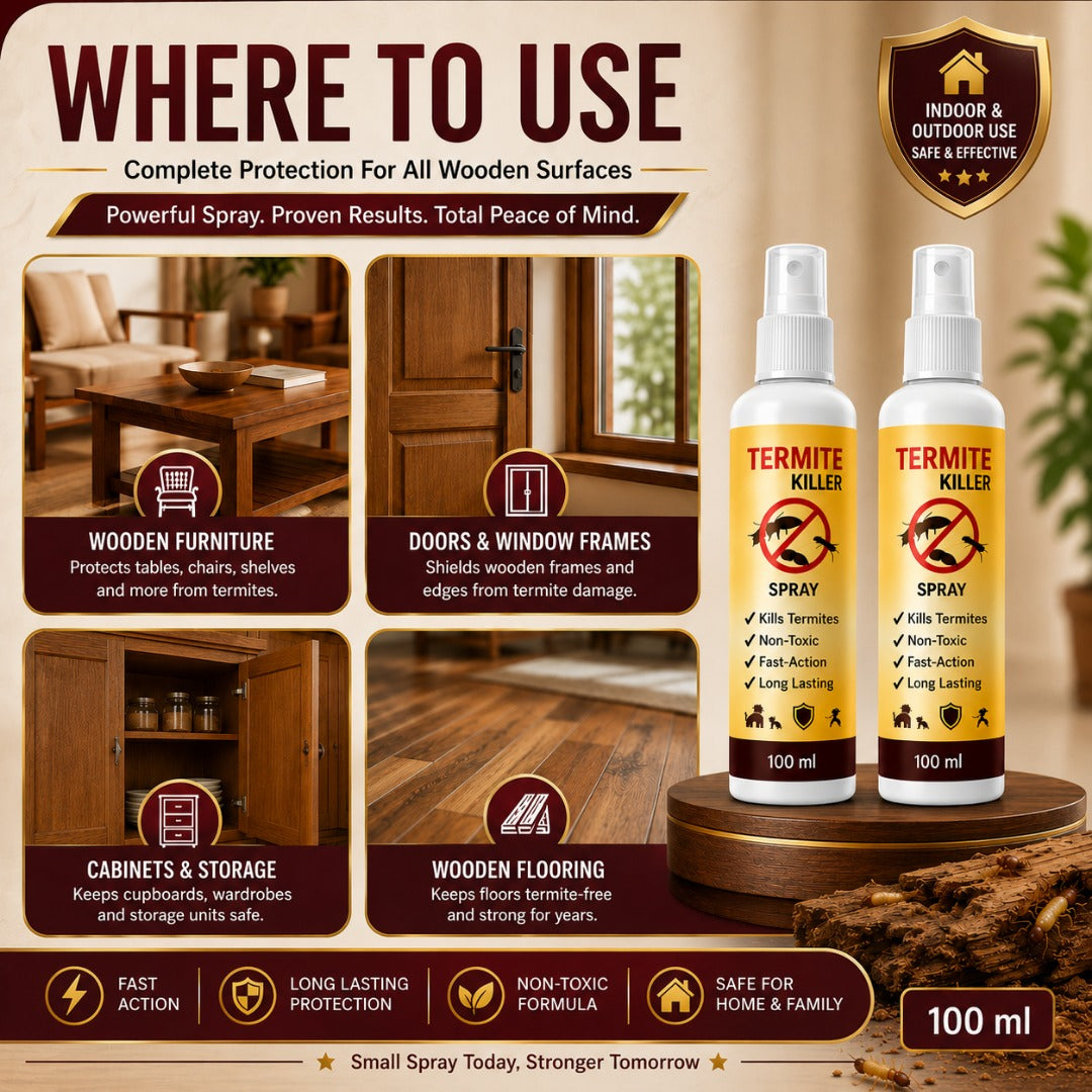 Termite Killer Spray – Powerful Protection Against Termites (Buy 1 Get 1 Free)